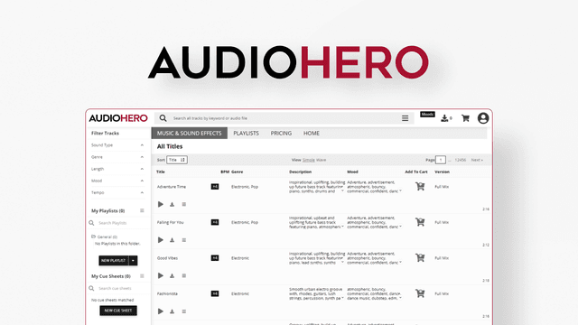 AudioHero – Premium Royalty Free Music and SFX