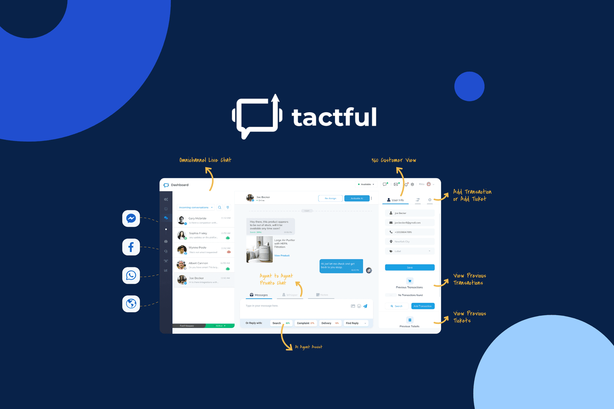 Tactful Cognitive Helpdesk