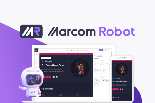 Marcom Robot (Landing Page Builder)