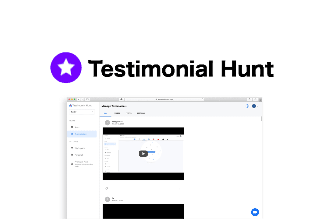 Testimonial Hunt