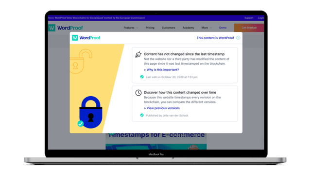 WordProof - Hobby Plus