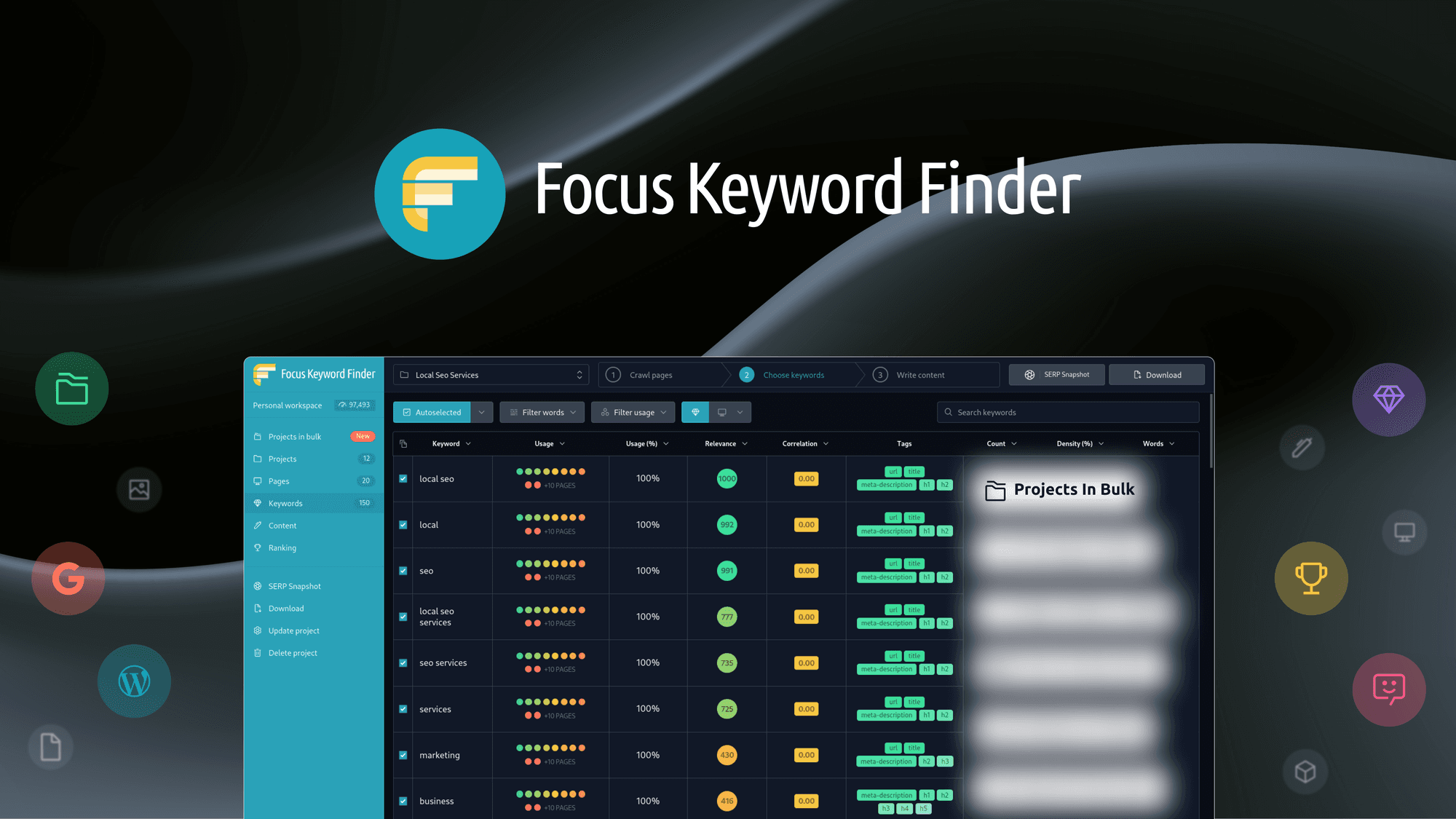 Focus Keyword Finder