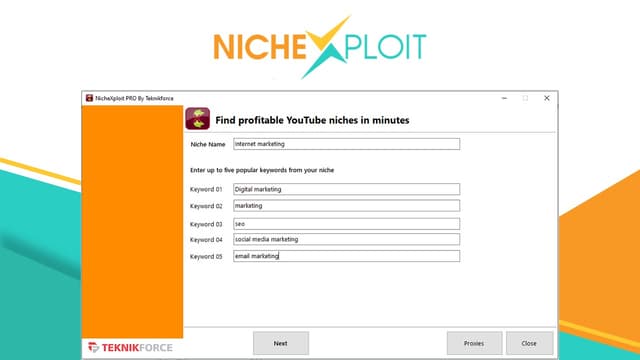 NicheXploit - YouTube Niche Research Software