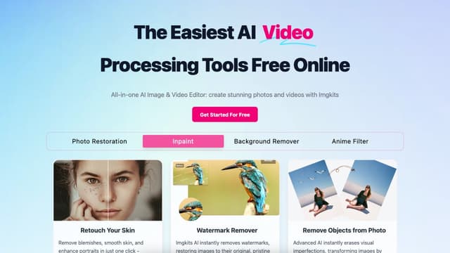 Imgkits | AI Image & Video Processing Tools Online