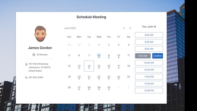 Personalized Meeting Scheduler & Video