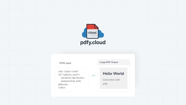 PDFY Cloud | Template and Invoicing