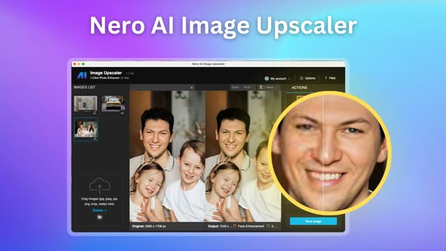 Nero AI Image Upscaler