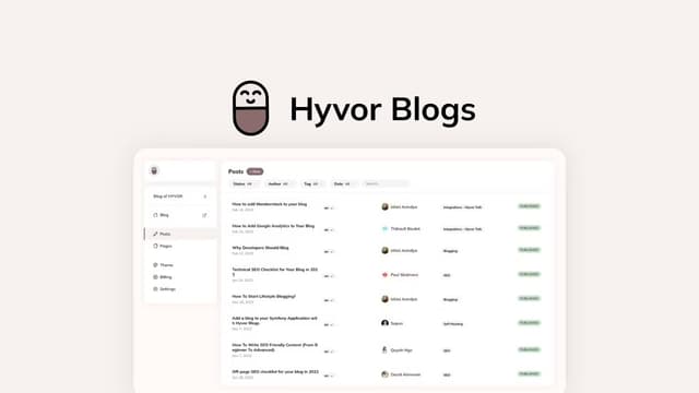 Hyvor Blogs