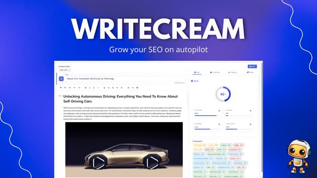 Writecream - Your SEO Agent
